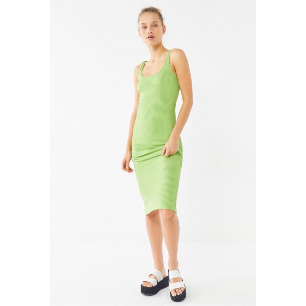 Urban Outfitters Ribbed Knit Bodycon Midi Dress | XS
